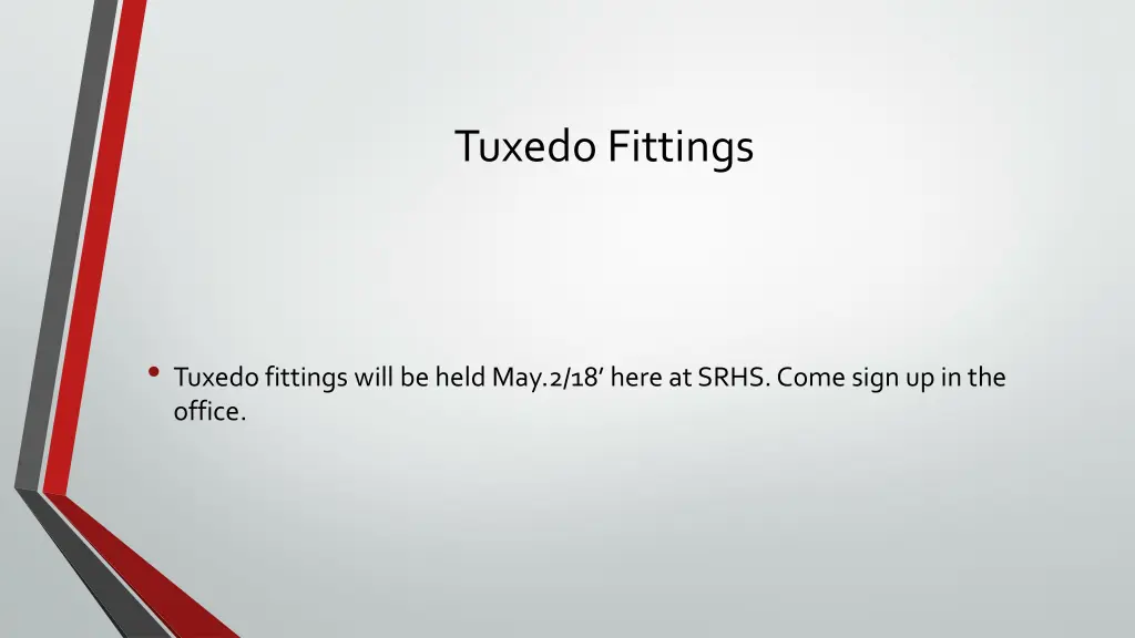 tuxedo fittings