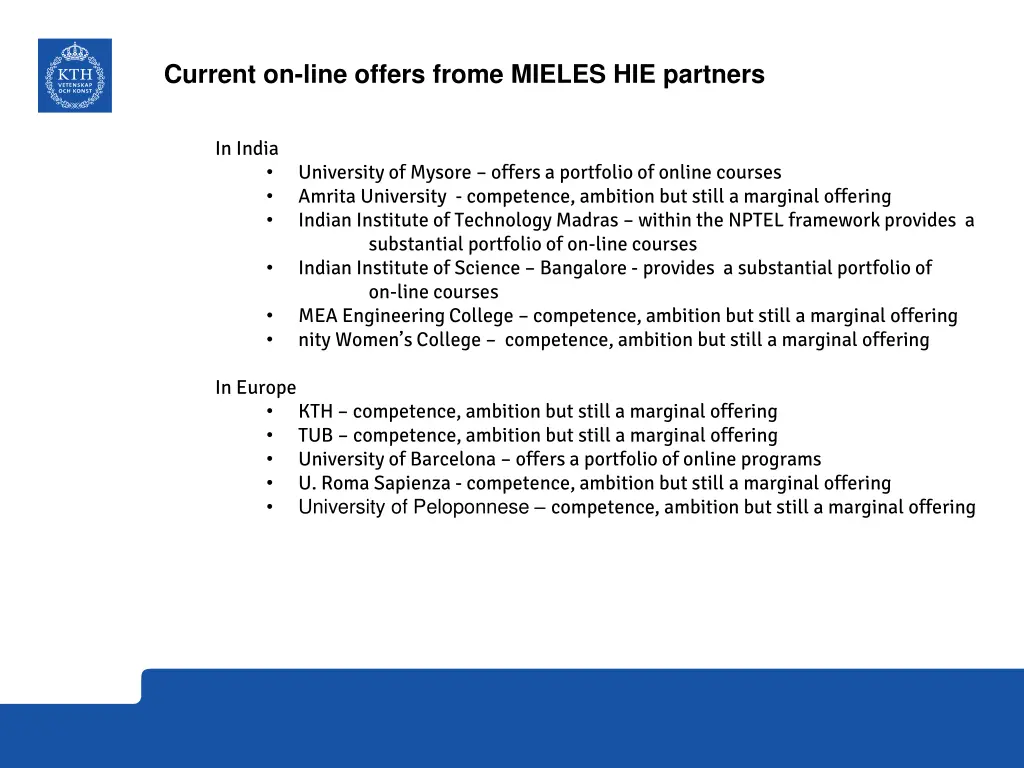 current on line offers frome mieles hie partners