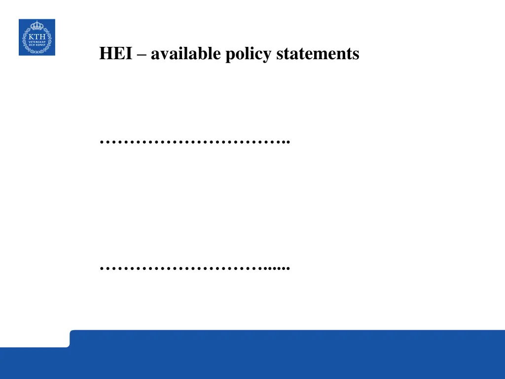 hei available policy statements