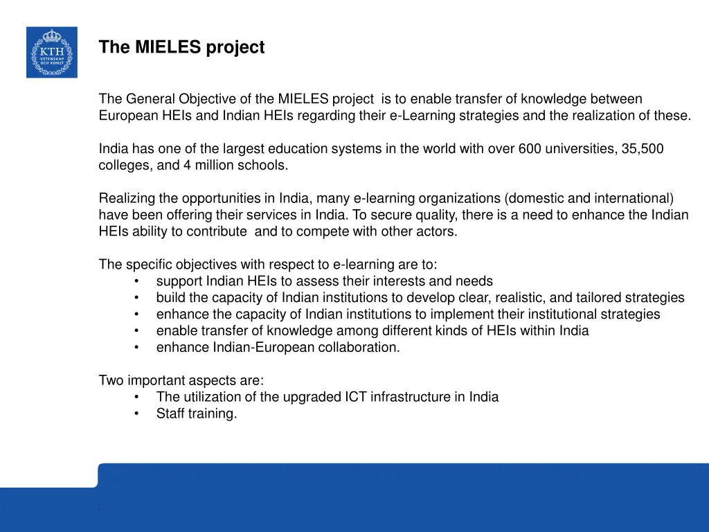 the mieles project