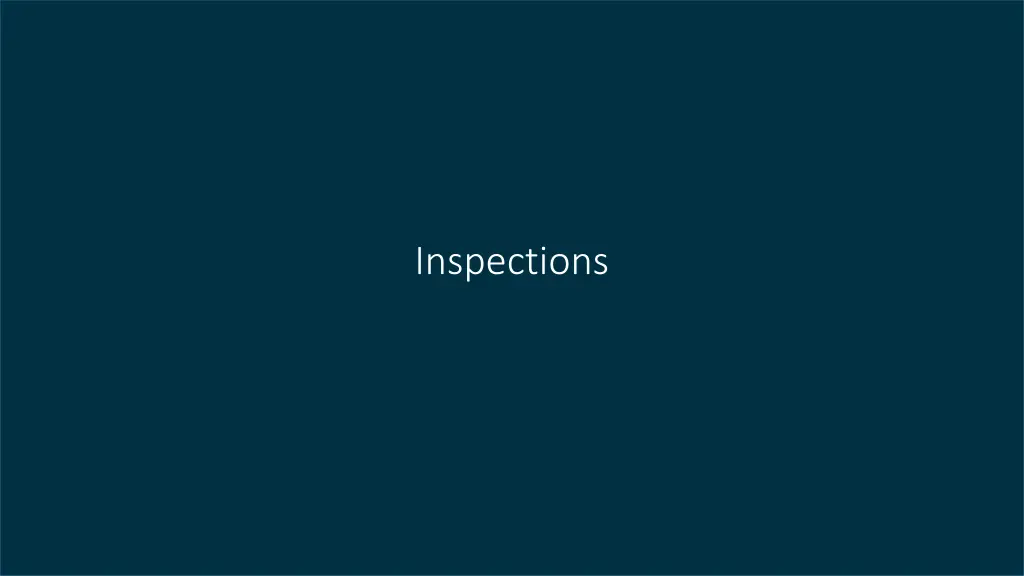 inspections