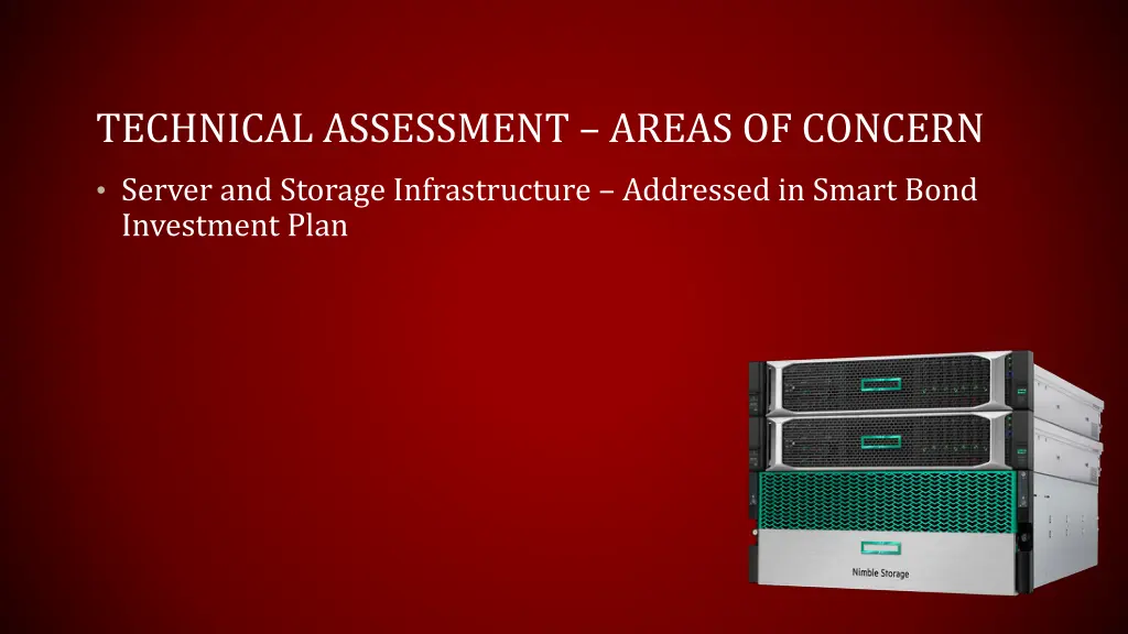 technical assessment areas of concern