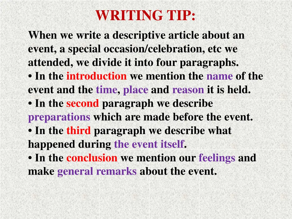 writing tip