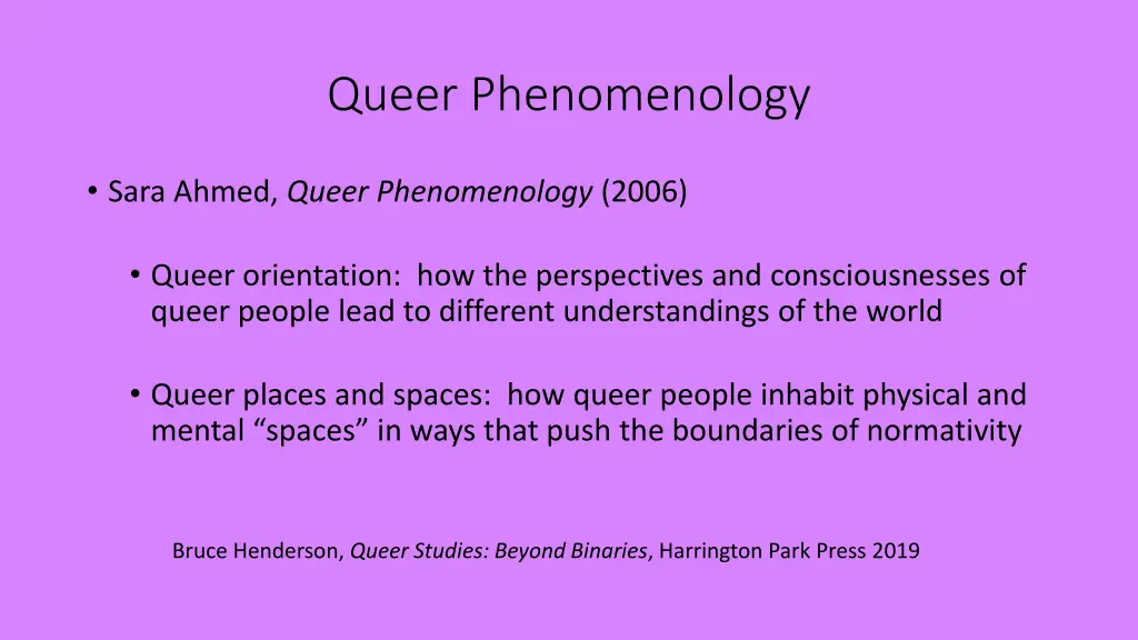 queer phenomenology