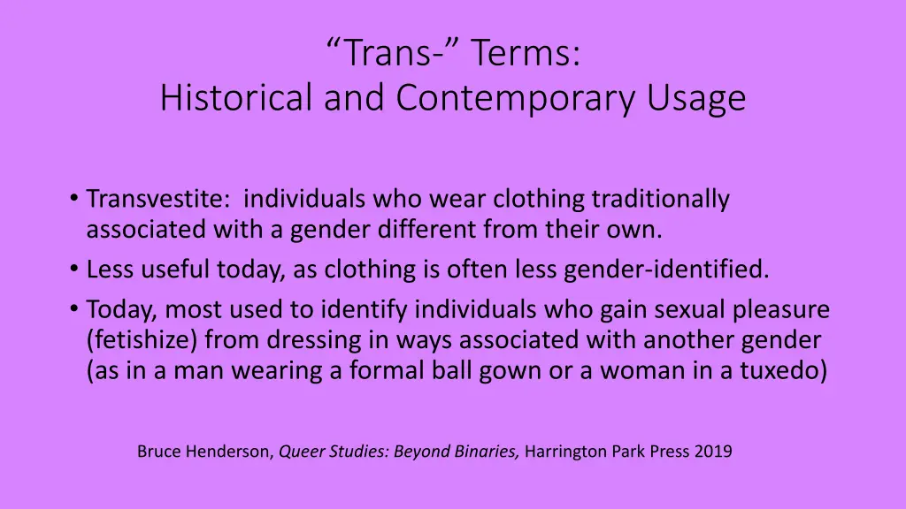 trans terms