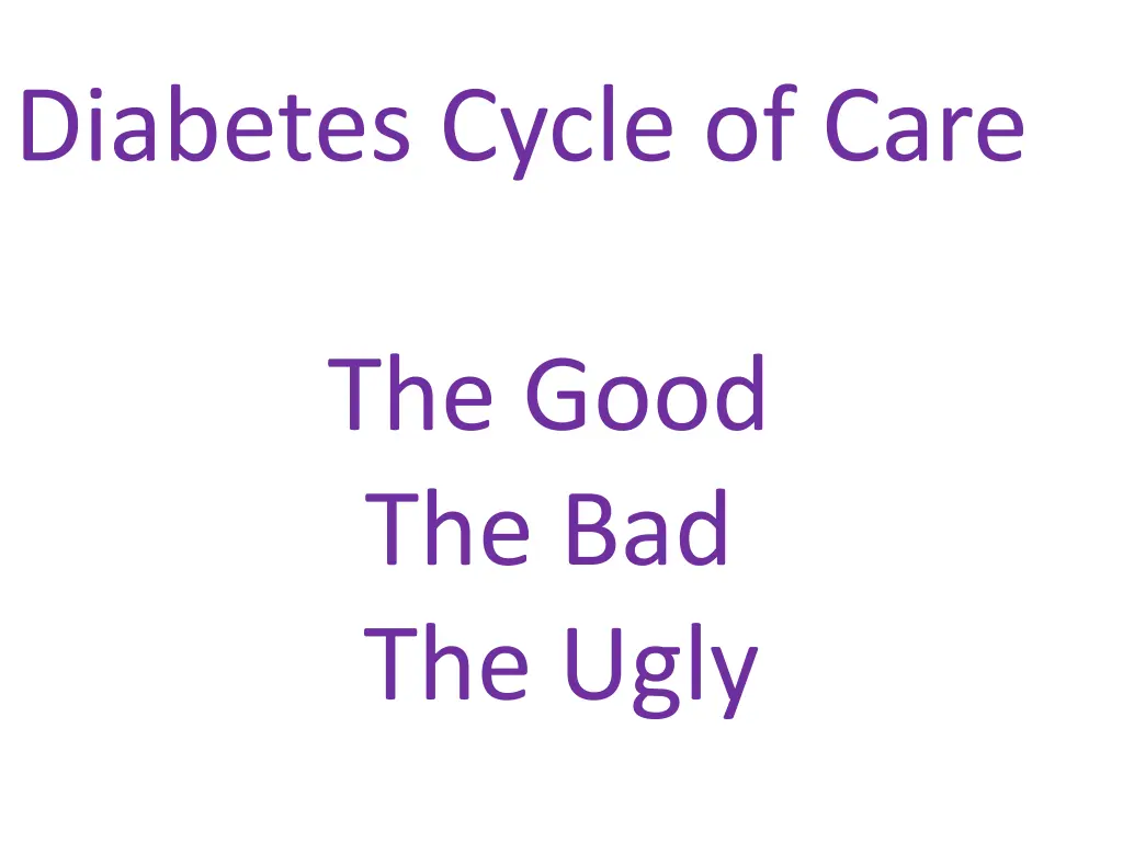 diabetes cycle of care