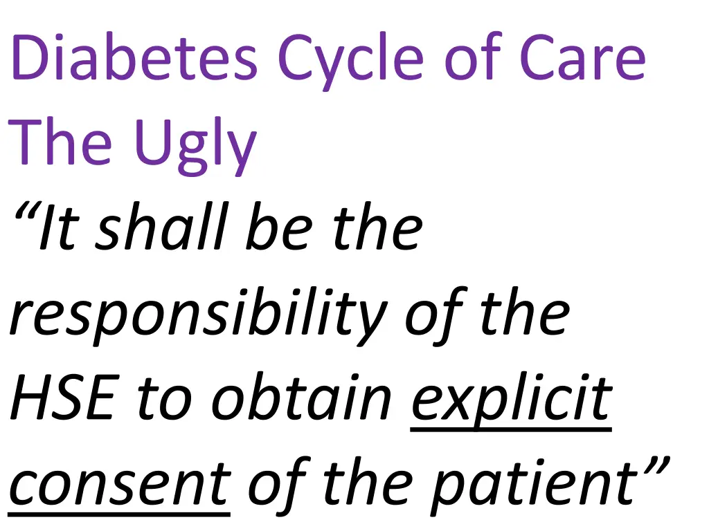 diabetes cycle of care the ugly it shall