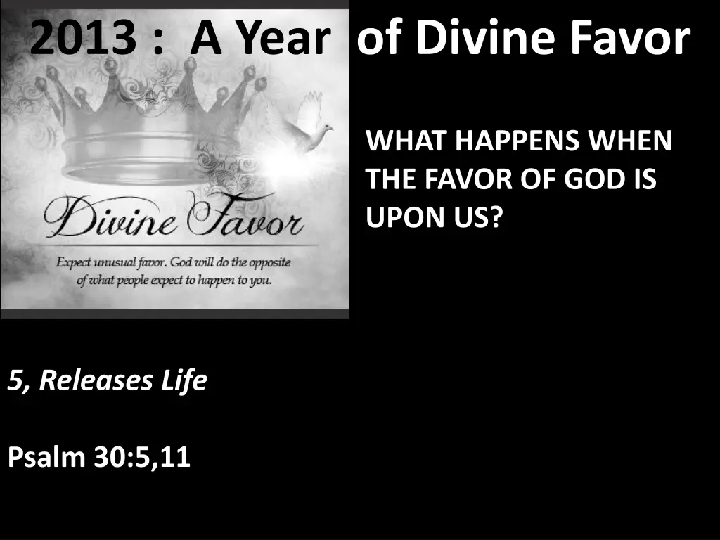 2013 a year of divine favor 10