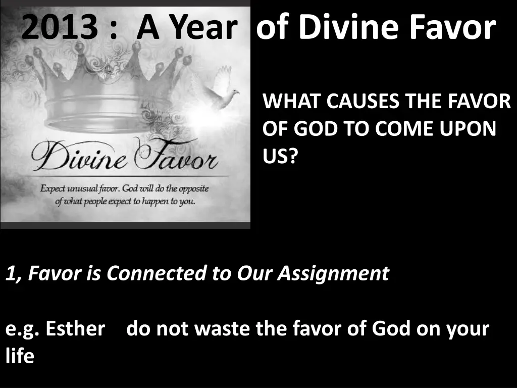 2013 a year of divine favor 11