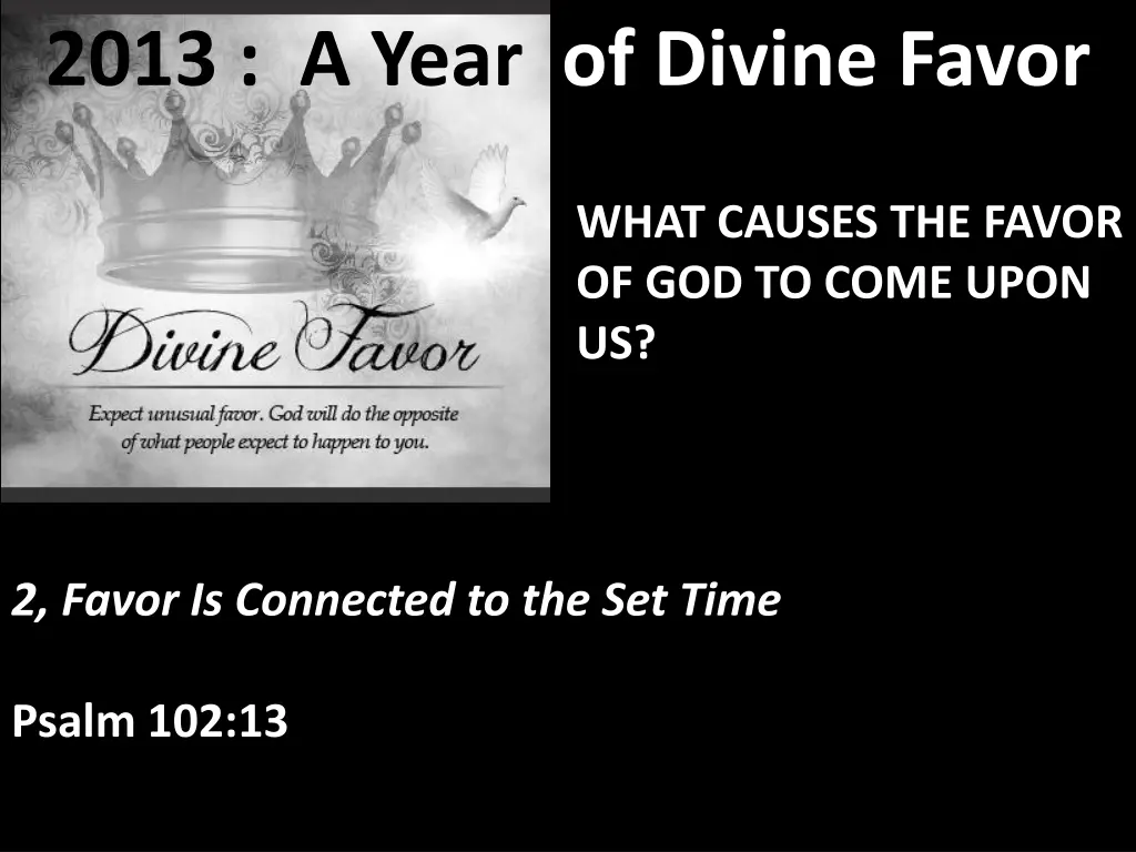 2013 a year of divine favor 12