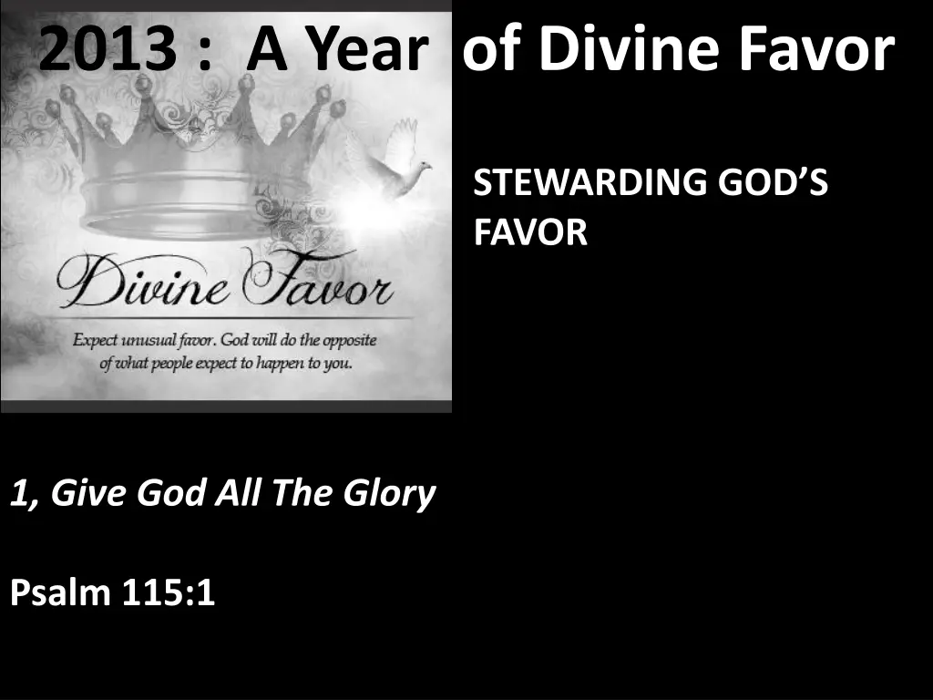 2013 a year of divine favor 15