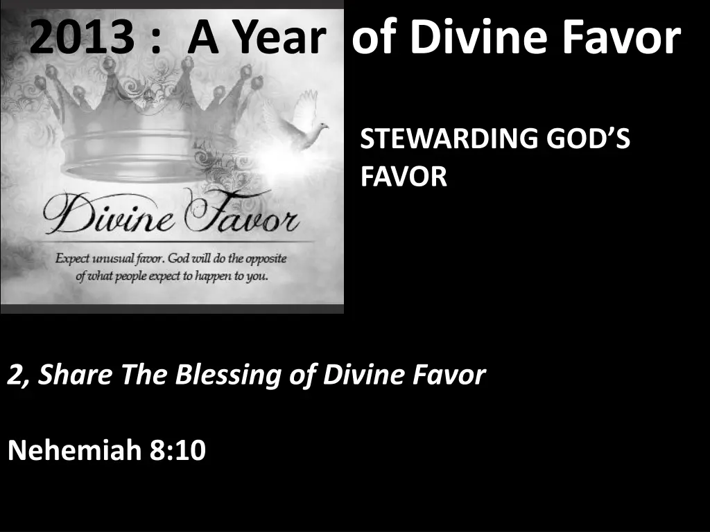 2013 a year of divine favor 16