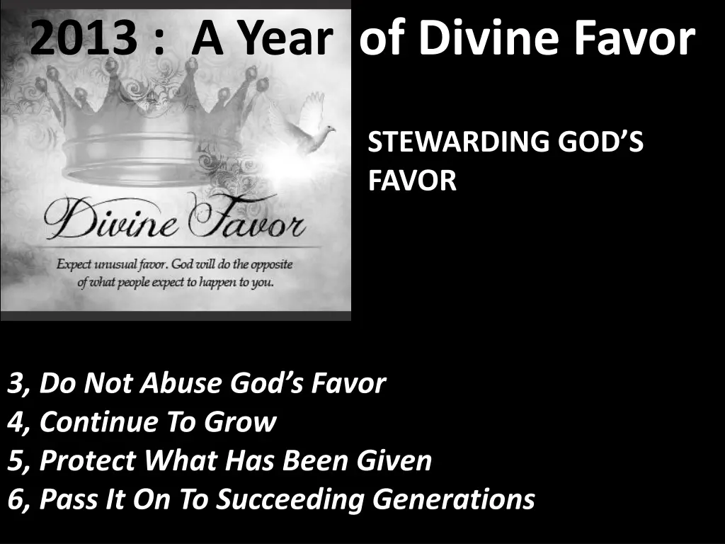 2013 a year of divine favor 17