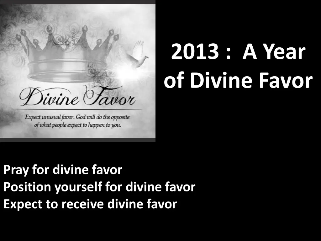 2013 a year of divine favor 18