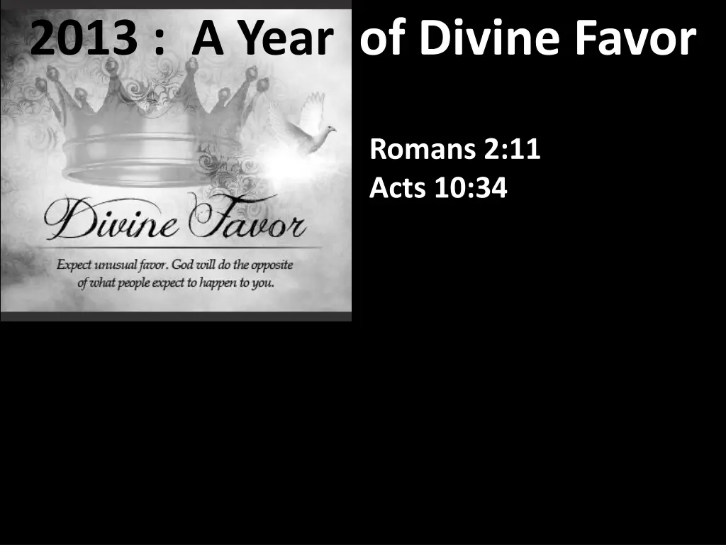 2013 a year of divine favor 4