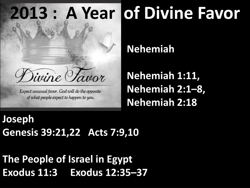 2013 a year of divine favor 5