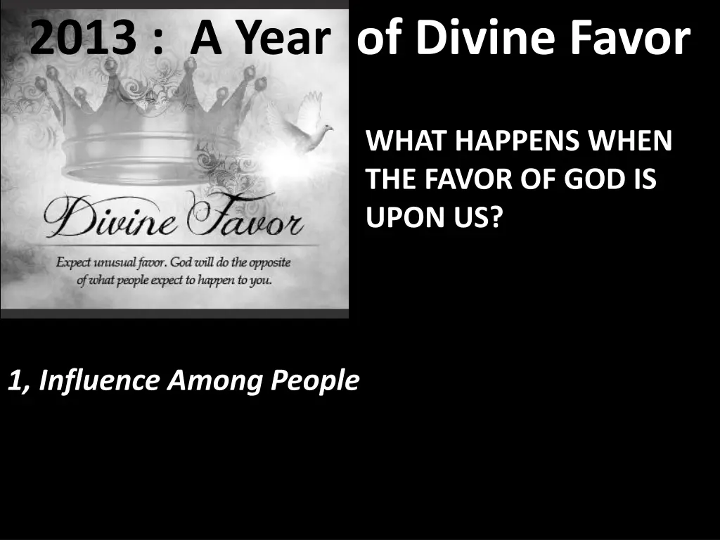 2013 a year of divine favor 6