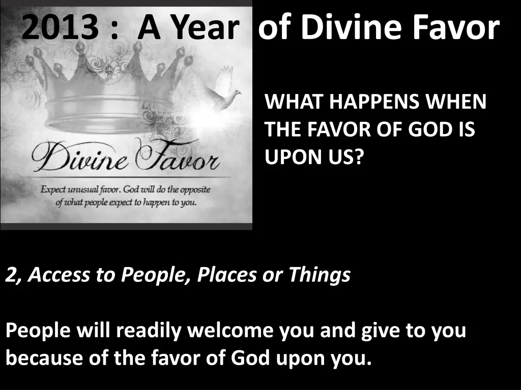 2013 a year of divine favor 7