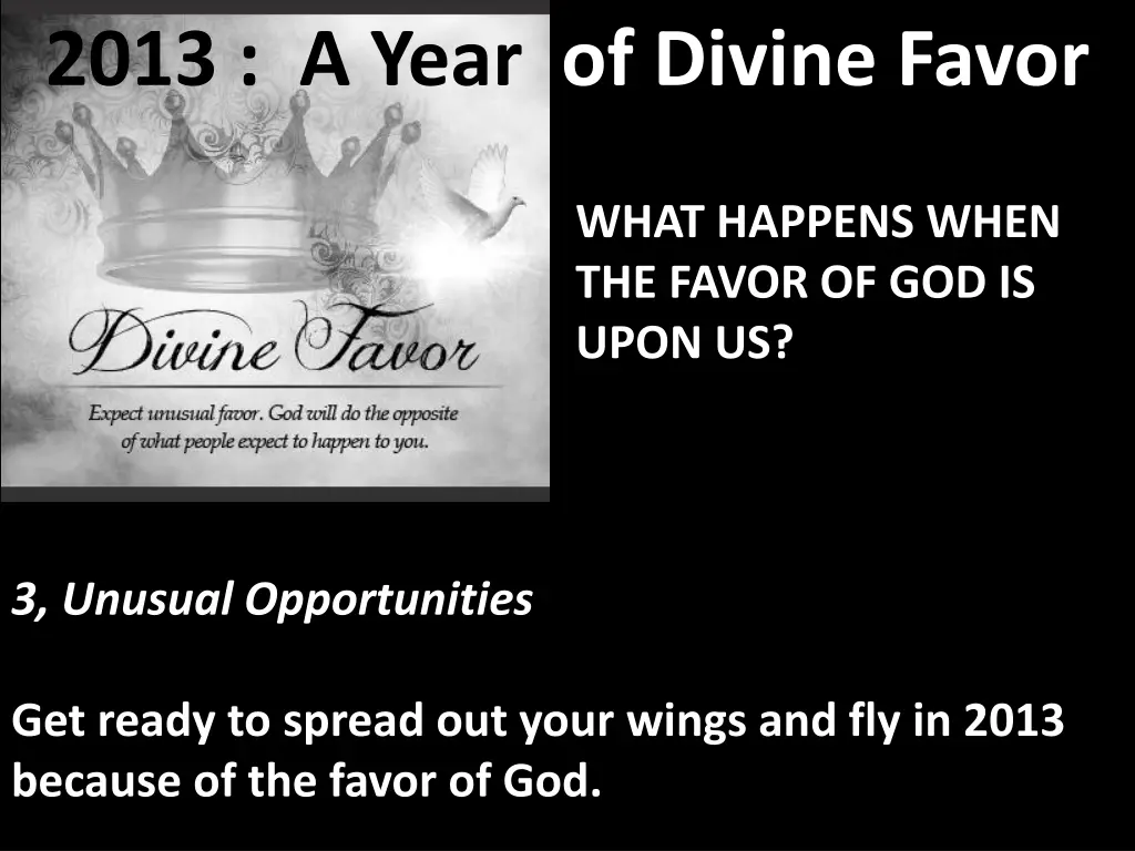 2013 a year of divine favor 8