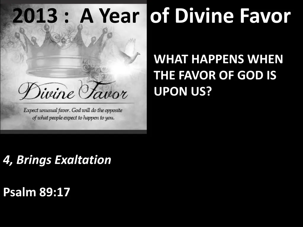 2013 a year of divine favor 9