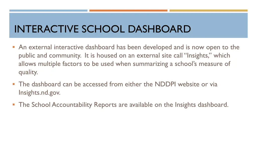 interactive school dashboard