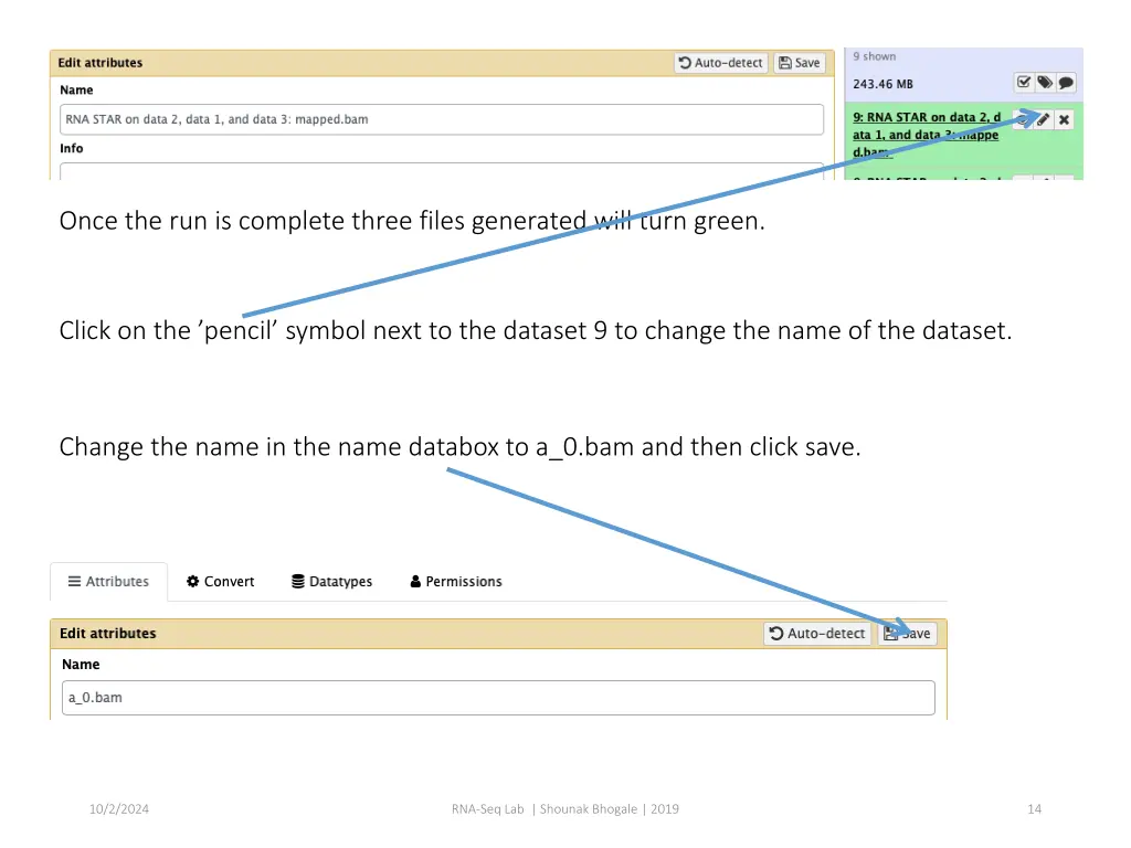 once the run is complete three files generated