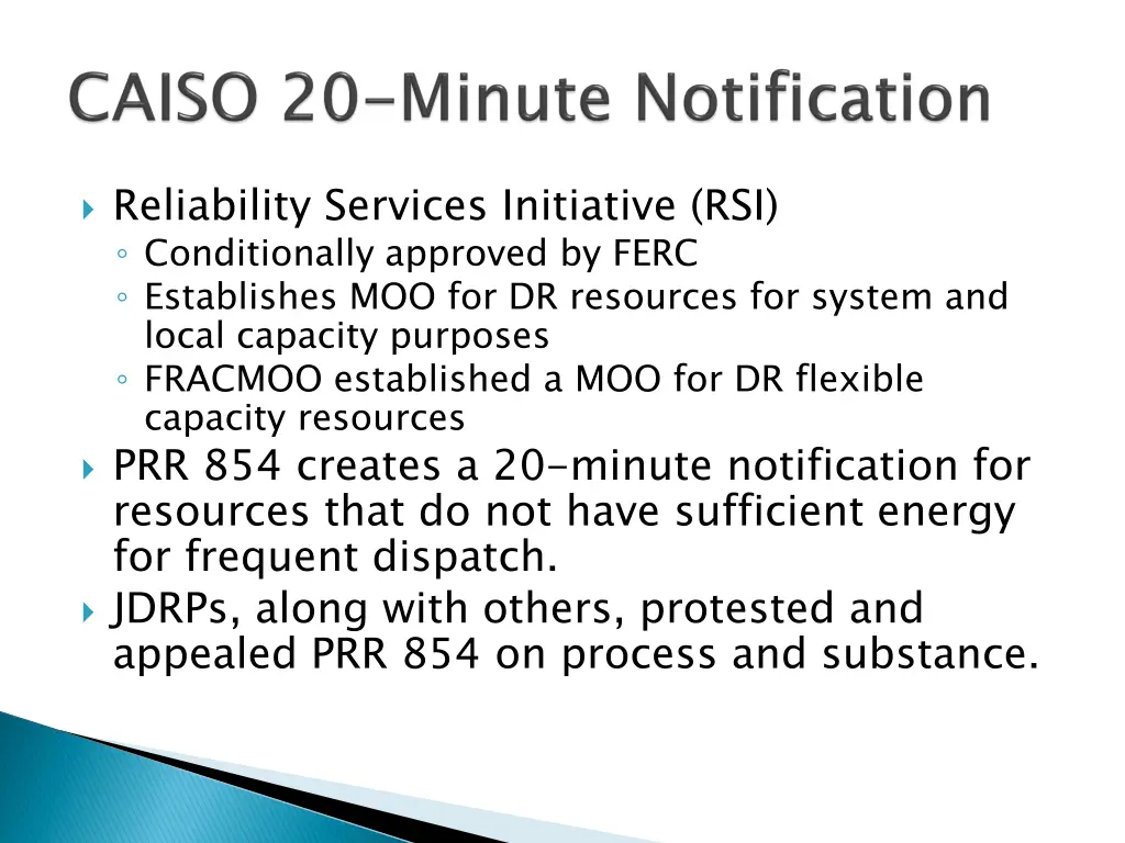 reliability services initiative rsi conditionally