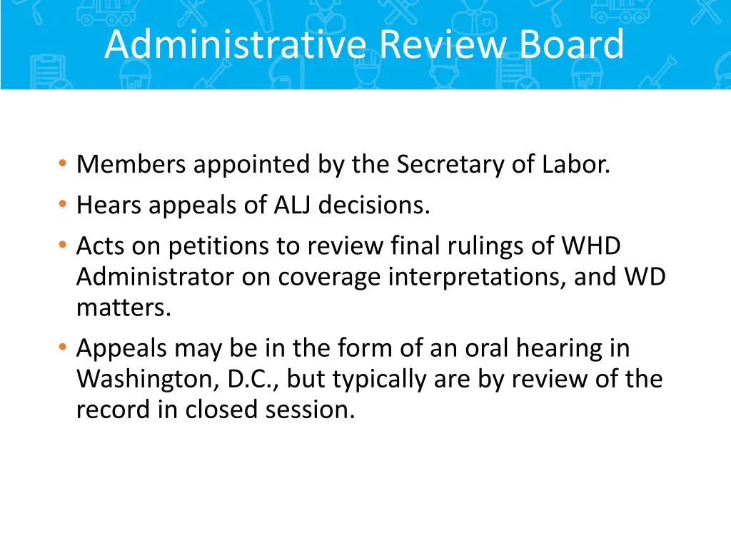 administrative review board