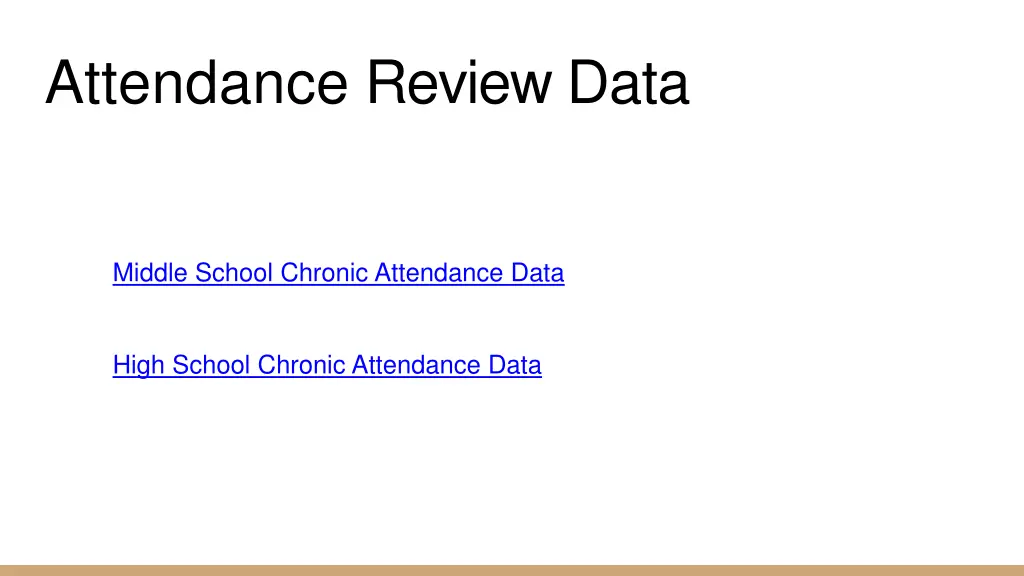 attendance review data