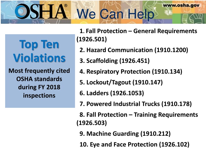 www osha gov