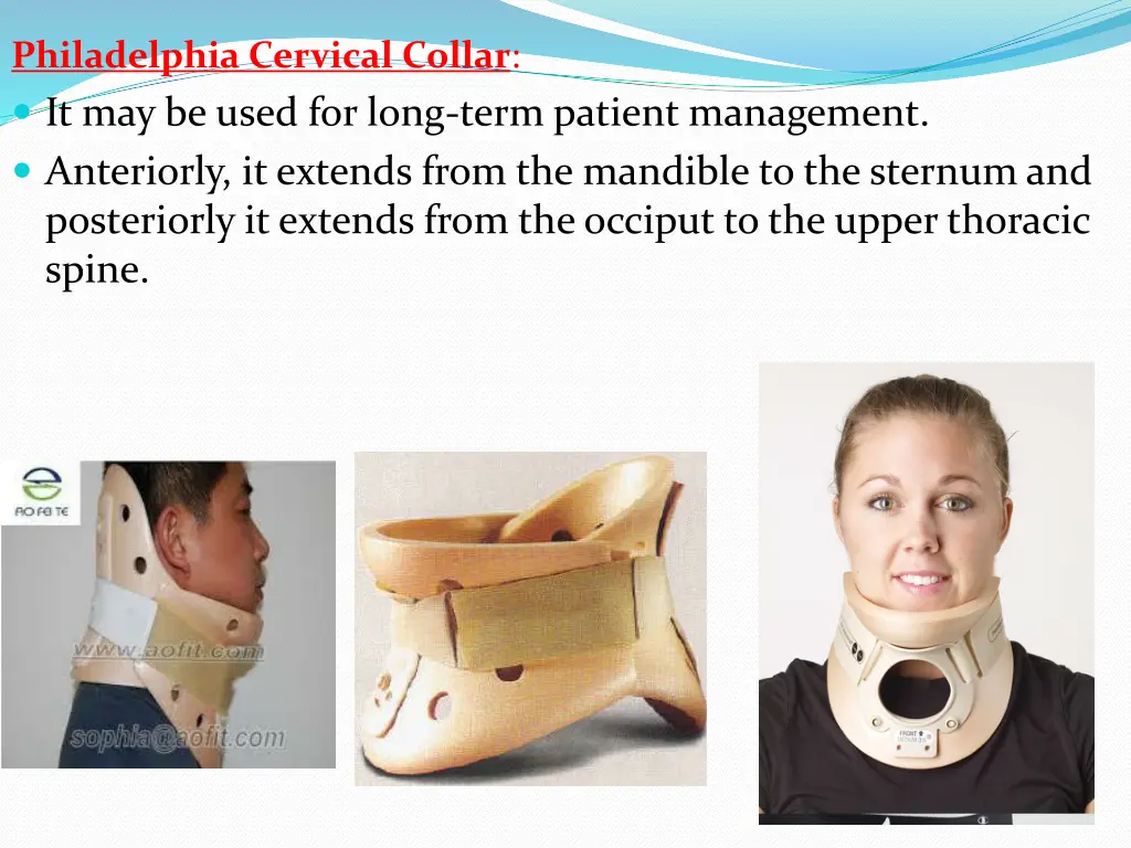 philadelphia cervical collar it may be used