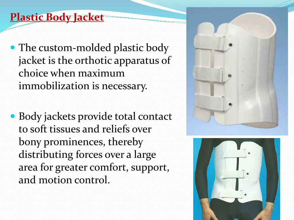 plastic body jacket