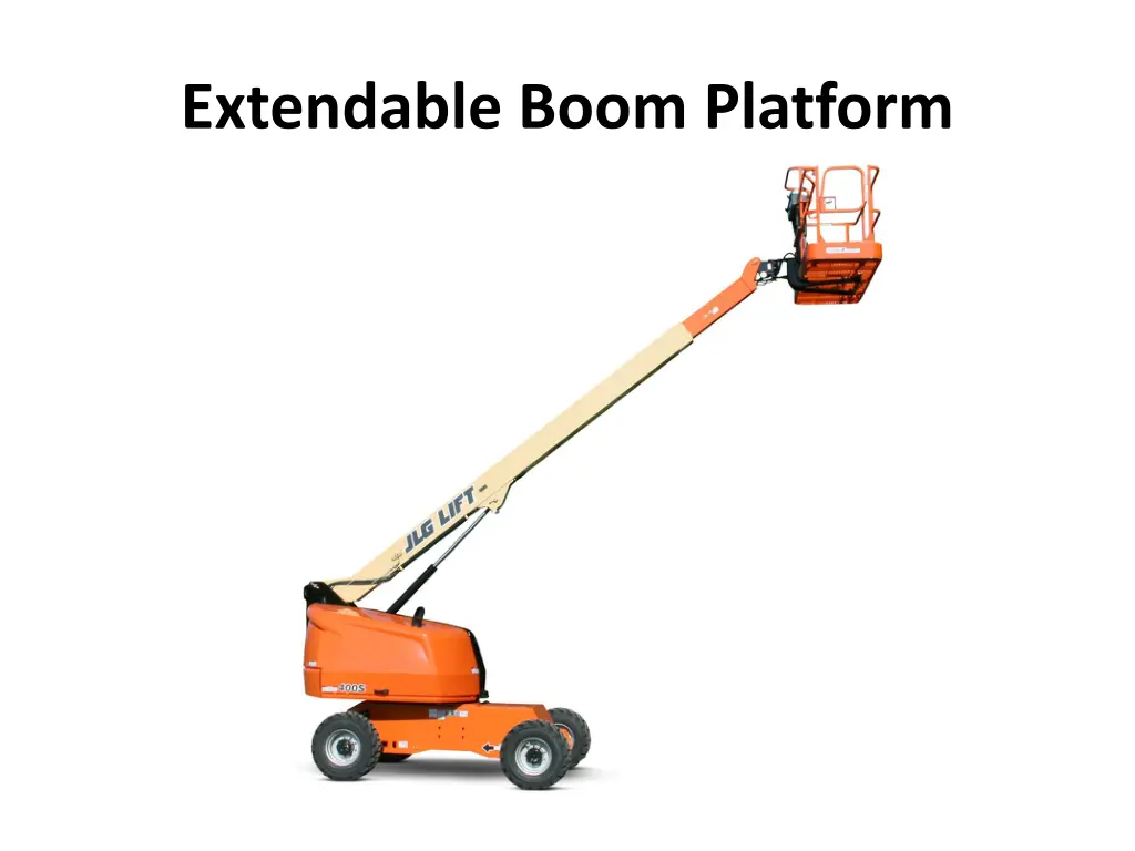 extendable boom platform