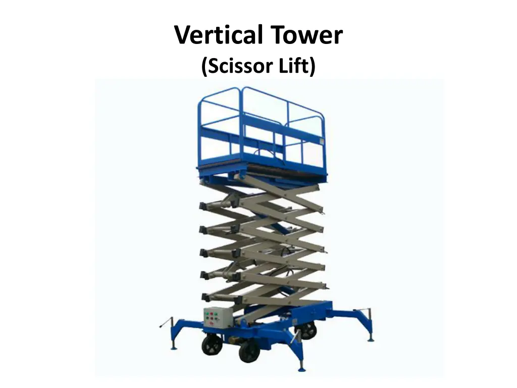 vertical tower scissor lift