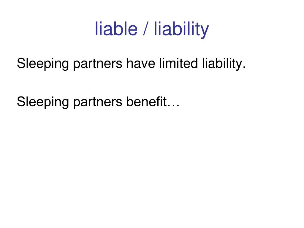 liable liability