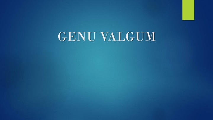 genu valgum