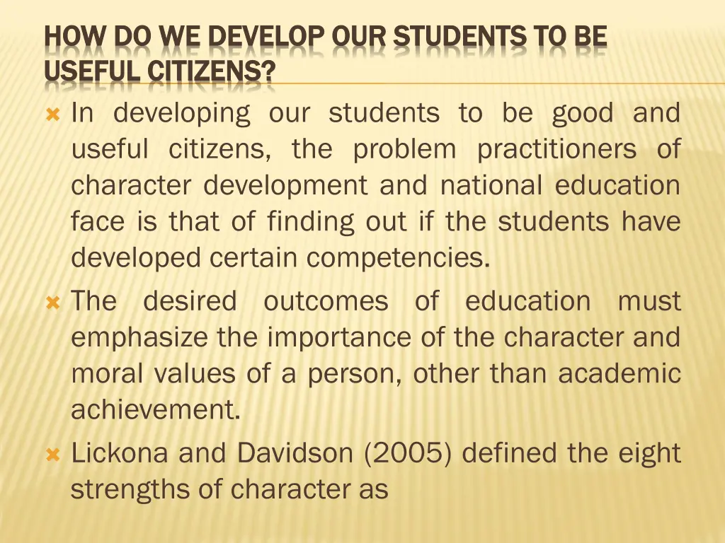 how do we develop our students