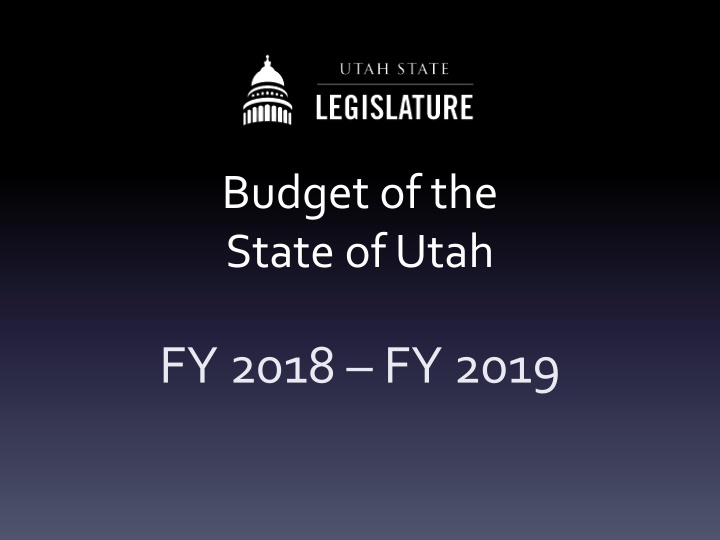 budget of the state of utah