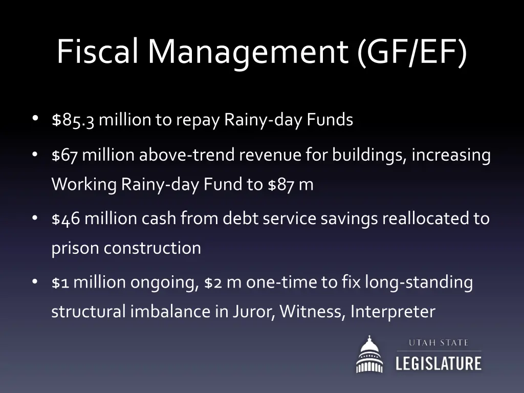 fiscal management gf ef