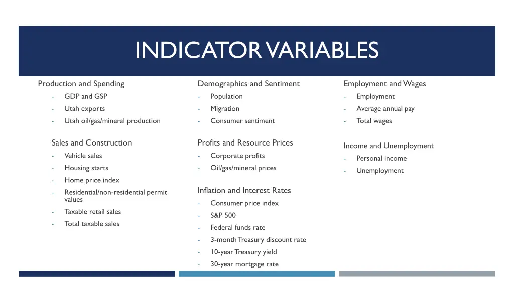 indicator variables