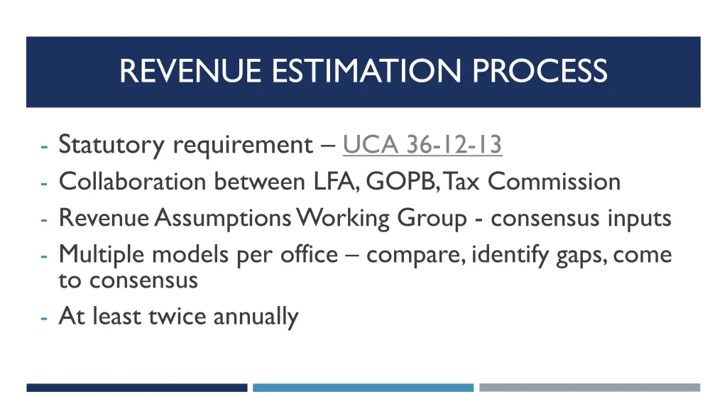 revenue estimation process