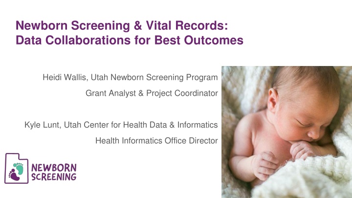 newborn screening vital records data