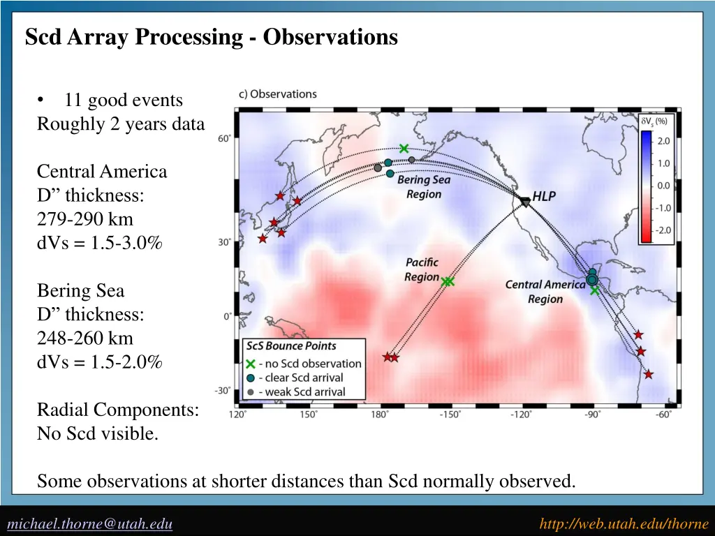 scd array processing observations