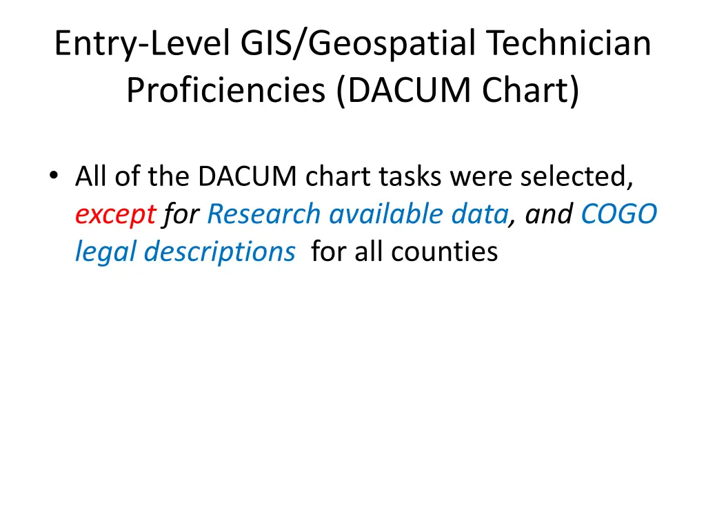 entry level gis geospatial technician