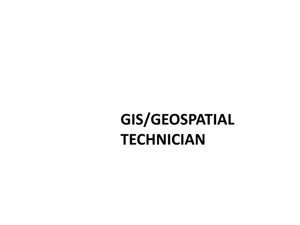 gis geospatial technician