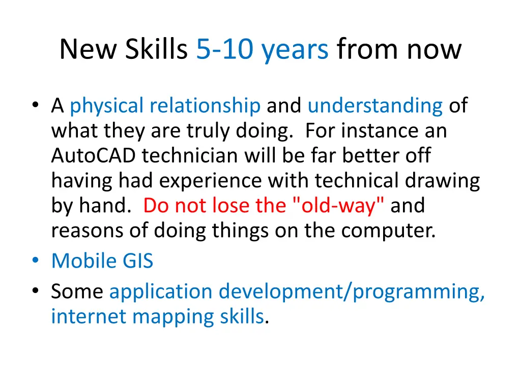 new skills 5 10 years from now