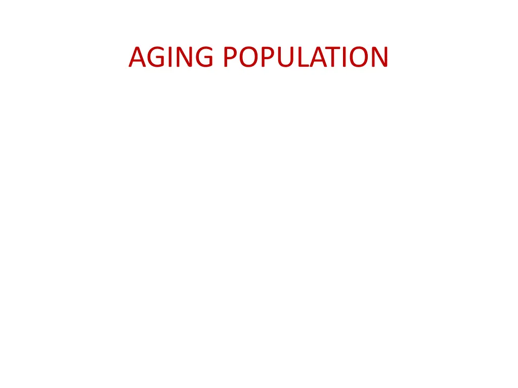 aging population