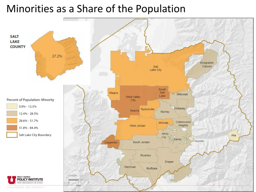 minorities as a share of the population