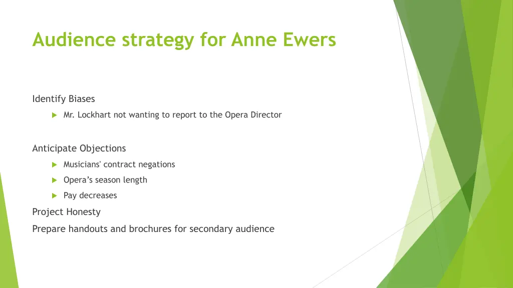 audience strategy for anne ewers 1