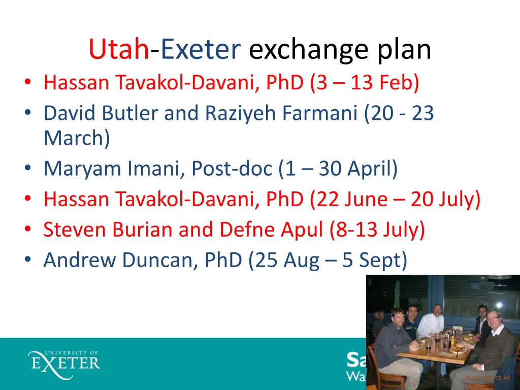 utah exeter exchange plan hassan tavakol davani